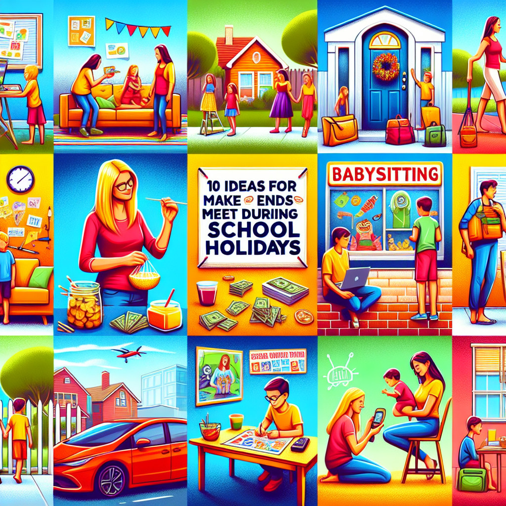 Arrondir ses fins de mois pendant les vacances scolaires : 10 idées pour les parents